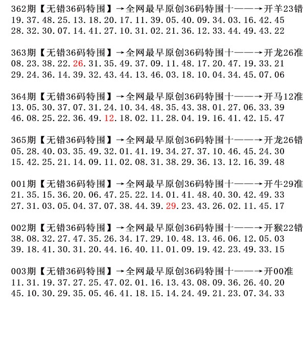 003期36码特围[图]
