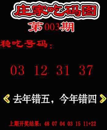 003期庄家吃码图[图]