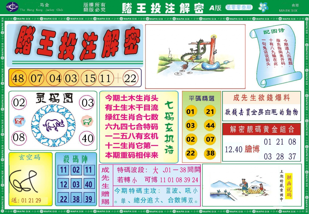 003期赌王投注解密[图]