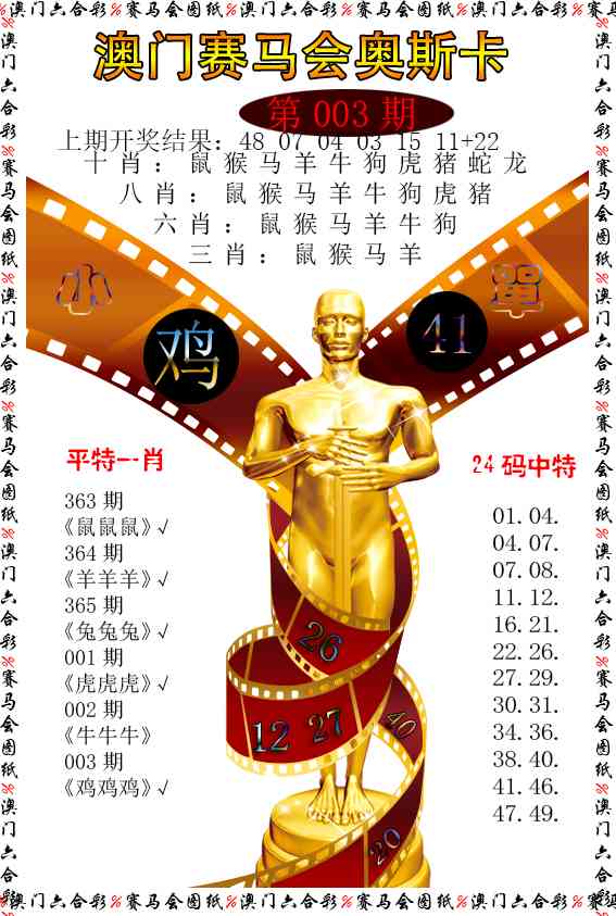 003期新奥斯卡[图]