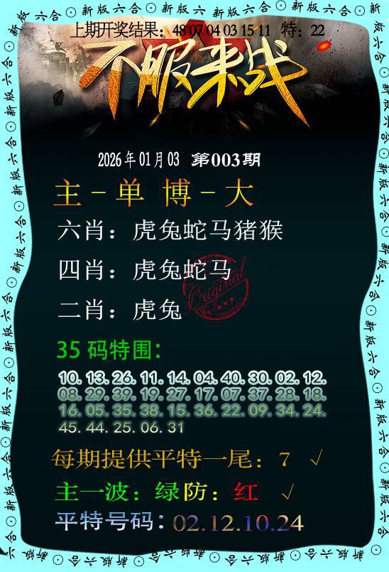 003期不服来战[图]