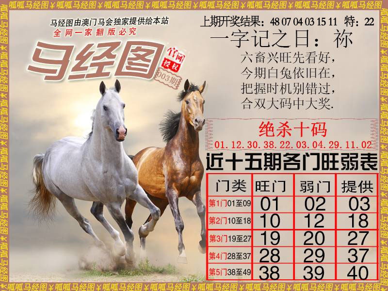 003期马经4[图]