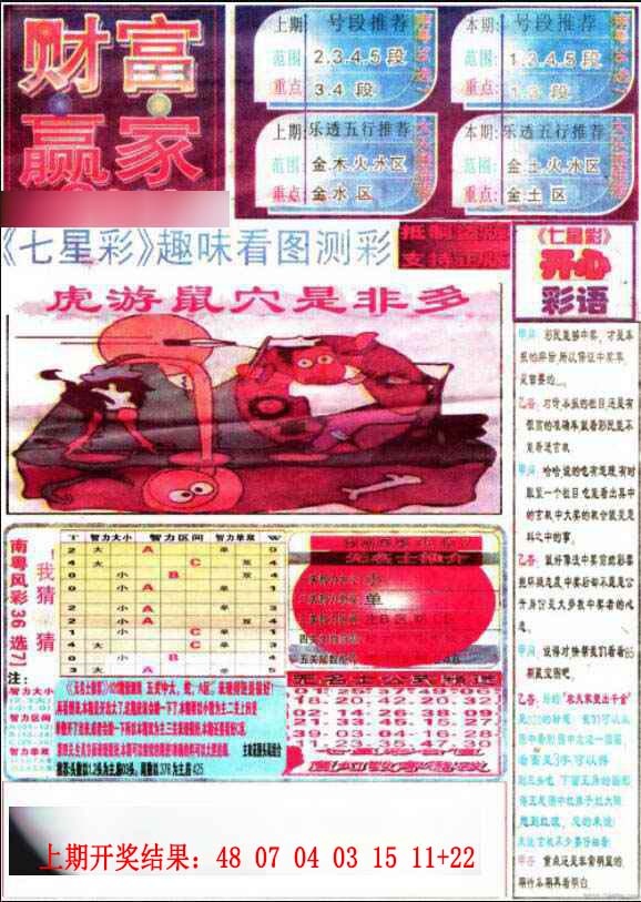 003期七星彩图(高清)[图]
