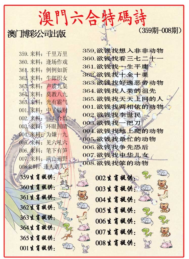 003期内部特码诗[图]