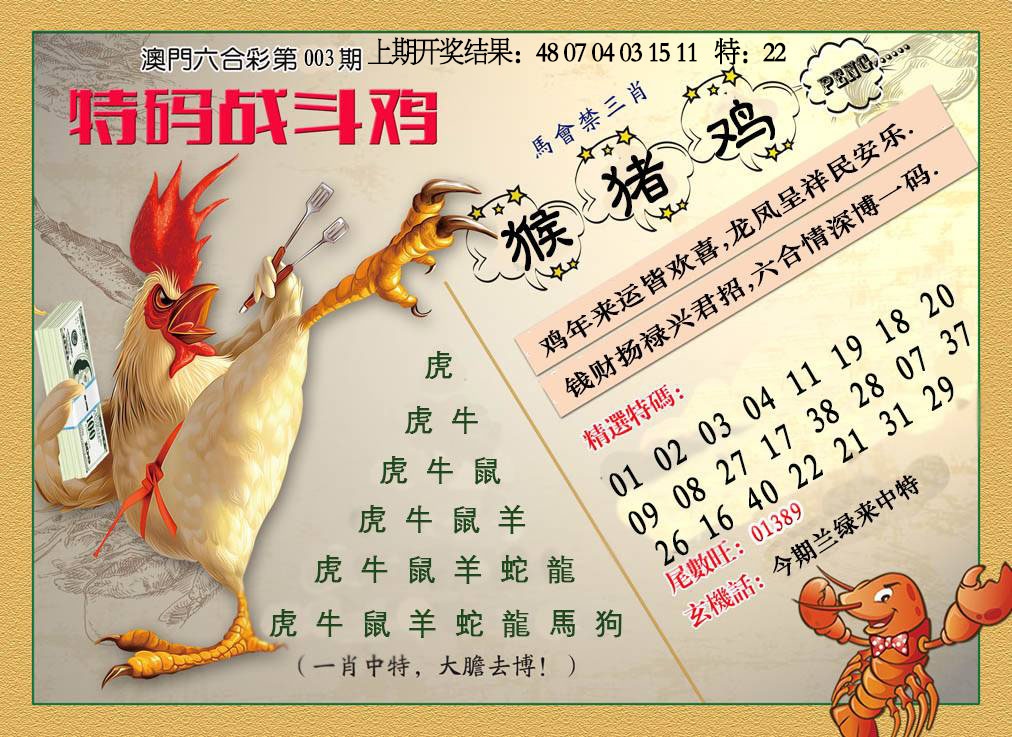 003期特码战斗机[图]