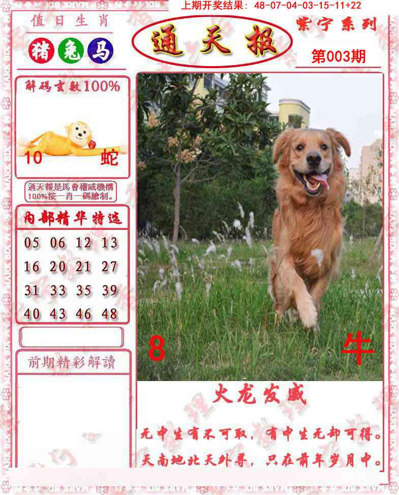 003期救通报[图]