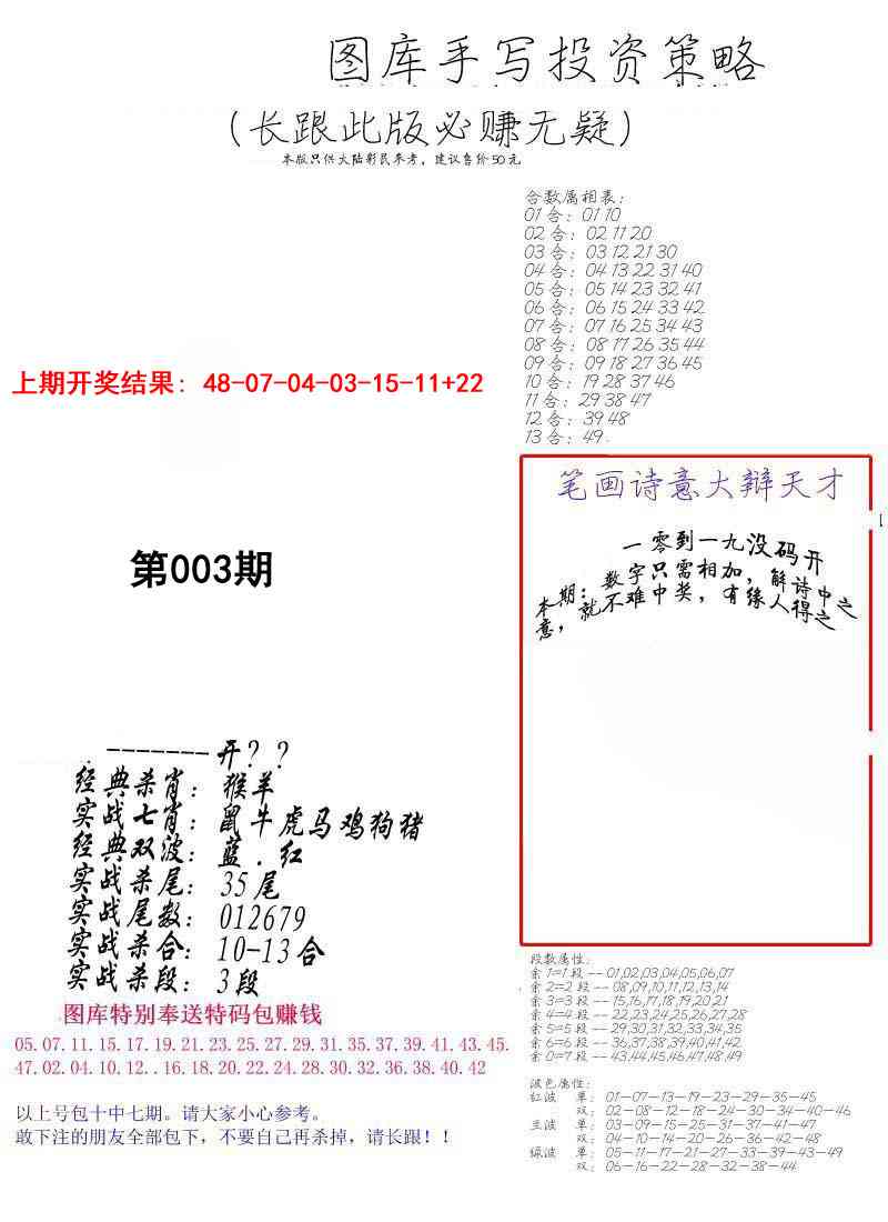 003期手写投资策略[图]