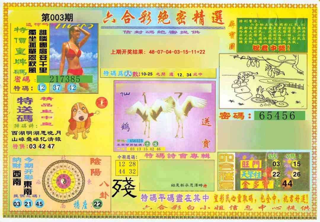 003期绝密精选A[图]