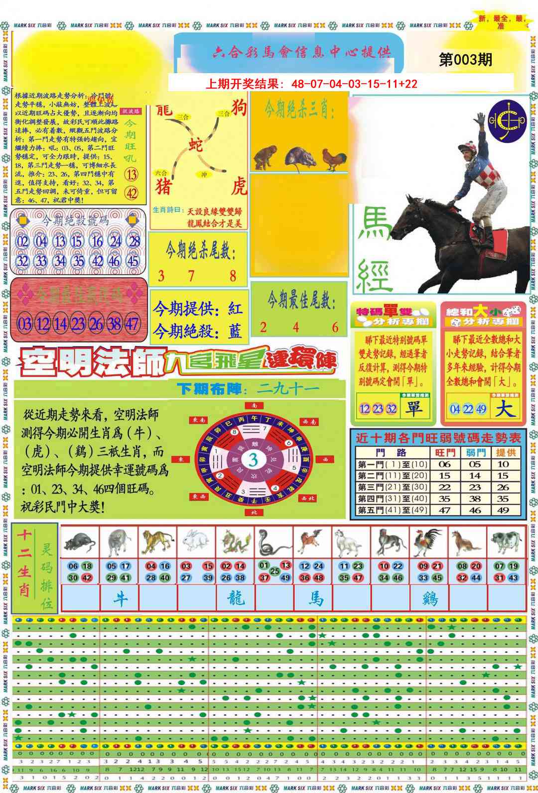 003期九龍马经A(推荐)[图]