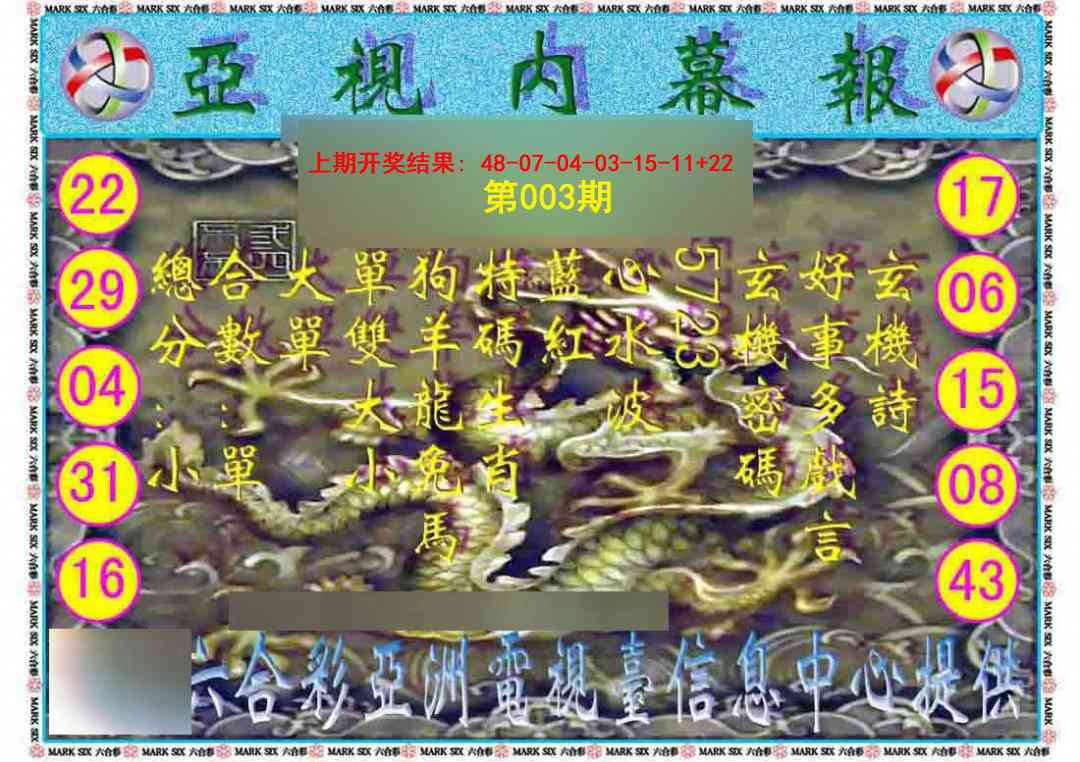 003期亚视内幕报[图]