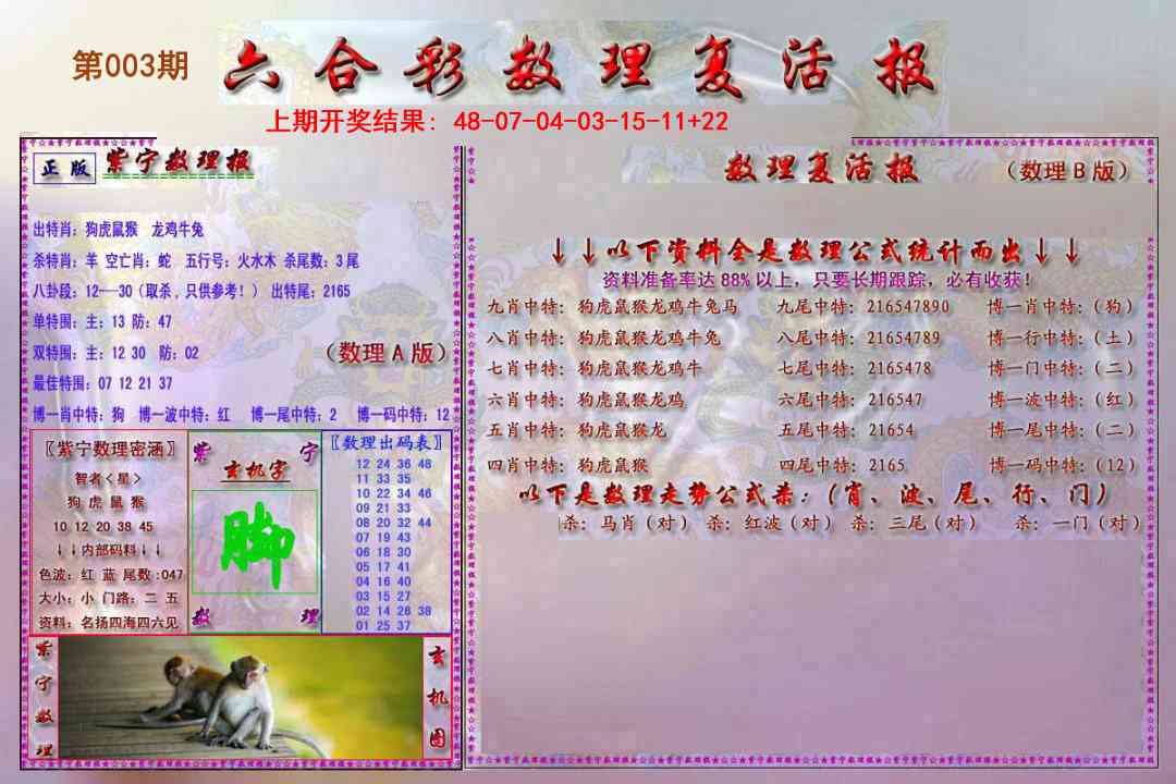 003期数理复活报[图]