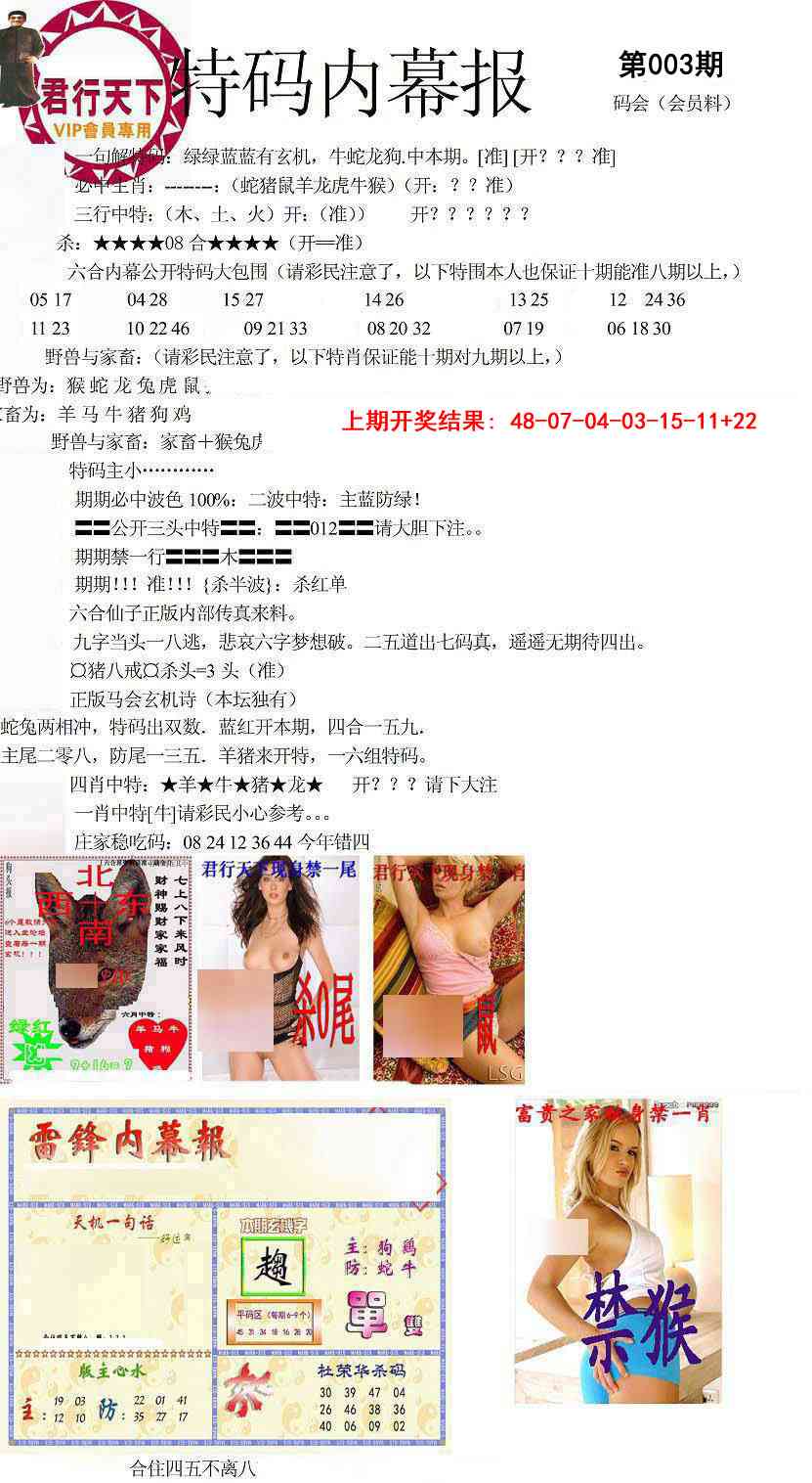 003期特码内幕报[图]