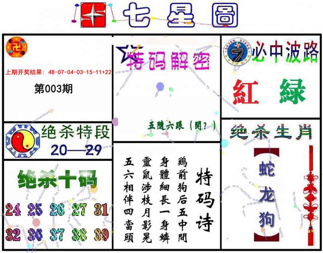 003期七星图A[图]