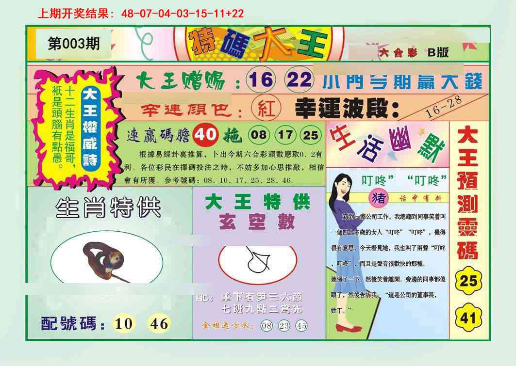 003期特码大王B[图]