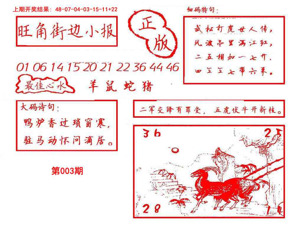 003期旺角街边小报[图]
