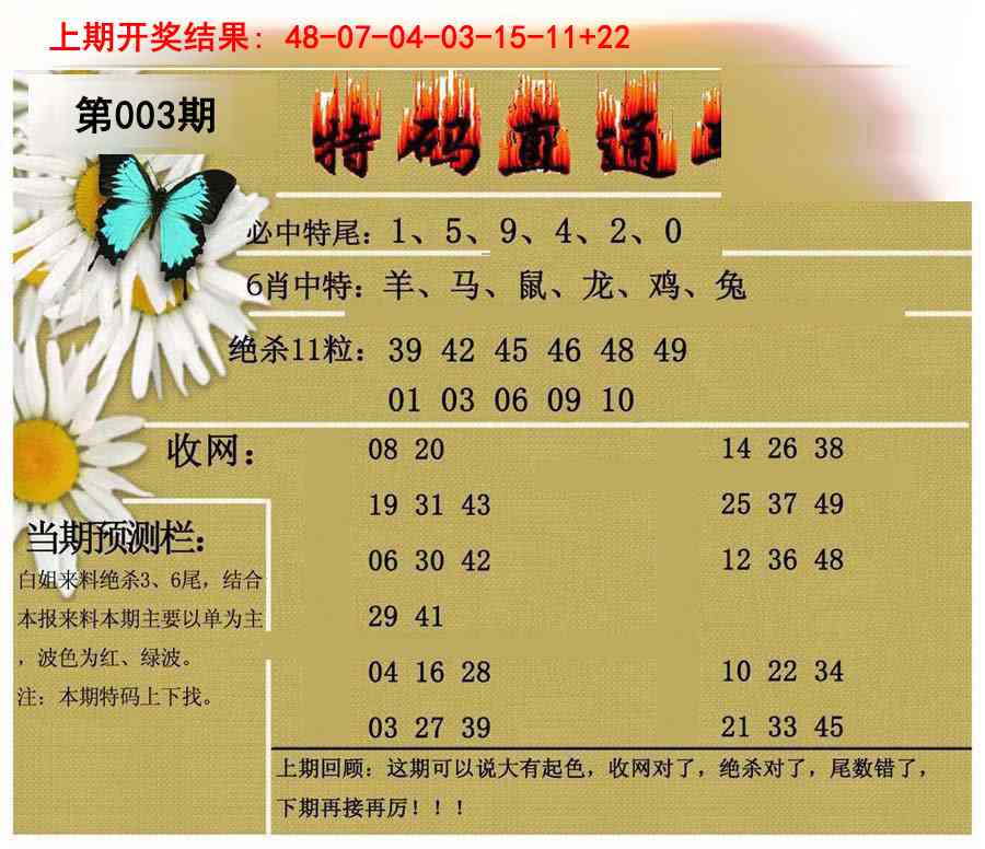 003期特码直通车[图]