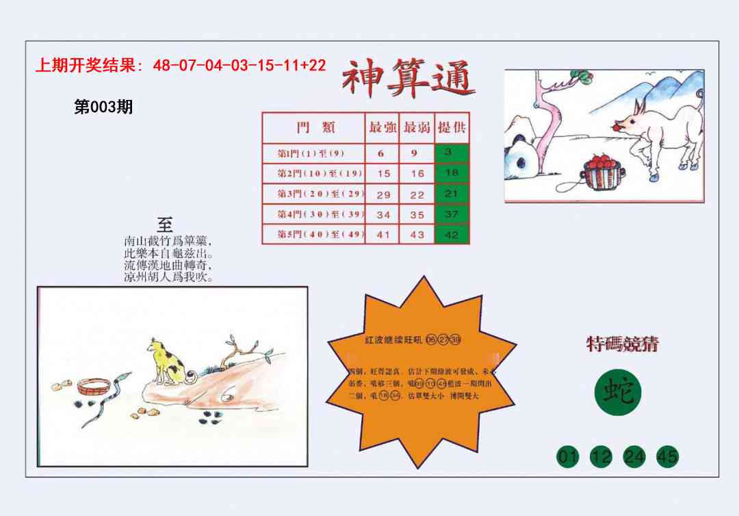 003期4-台湾神算[图]