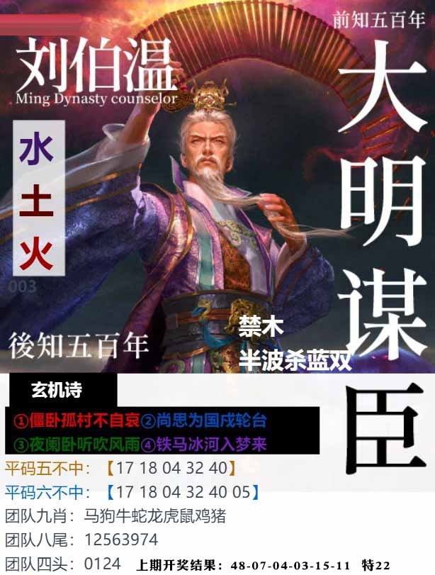 003期大明谋臣[图]