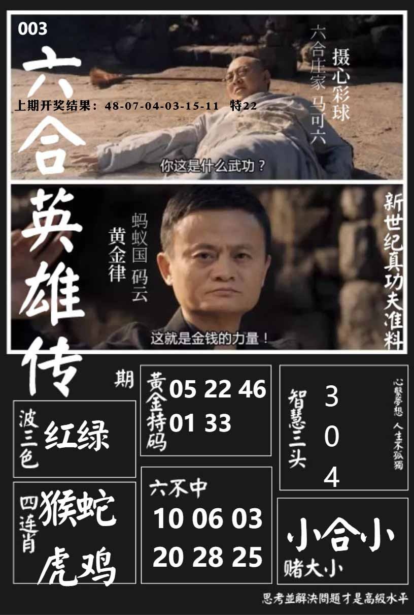 003期六合英雄传[图]