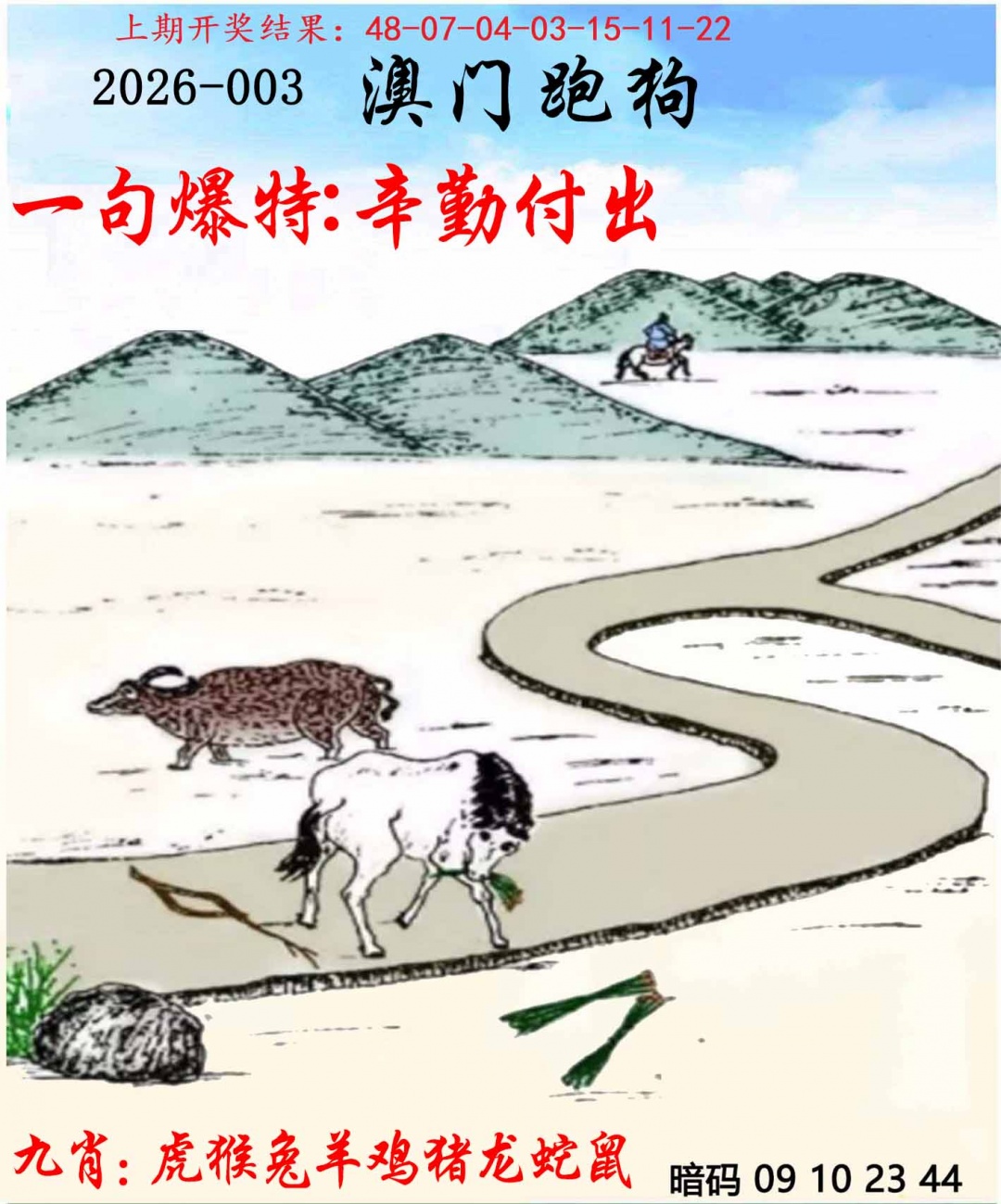 003期另版跑狗[图]